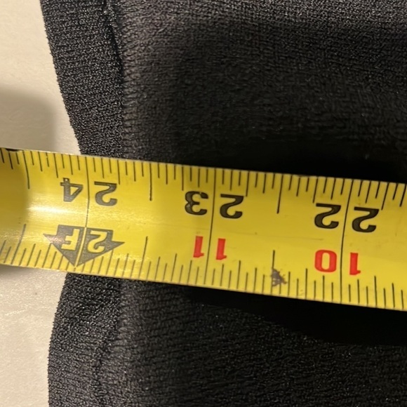 Cable & GAUGE LONG SLEEVE BLACK SILVER TONE HARDWARE TOP SIZE SMALL - Picture 6 of 8